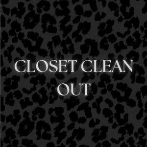 Closet Clean Out Sale